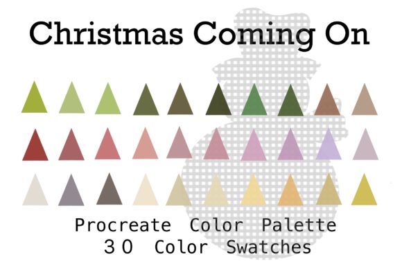 Bringing Holiday Cheer to Life with the Procreate Color Palette Christmas Coming