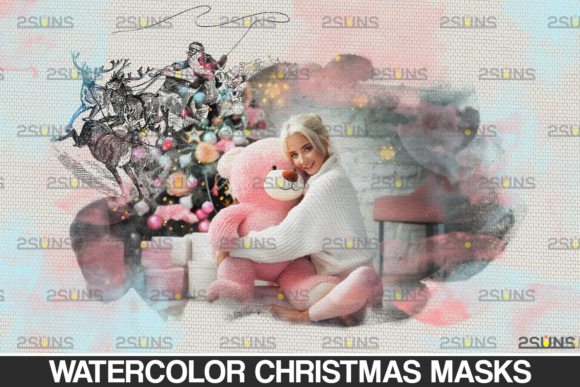 Christmas Watercolor Overlay Christmas: Elevating Holiday Design with Digital Artistry