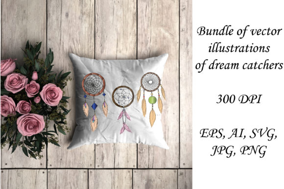 Cute Color Bundle of Dreamcatcher Kawaii: A Creative Asset for Modern Makers