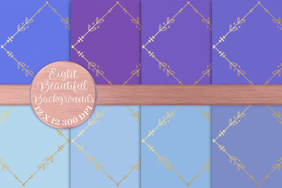 Evaluating Blue and Purple Foil Photo Borders for Digital and Print Design