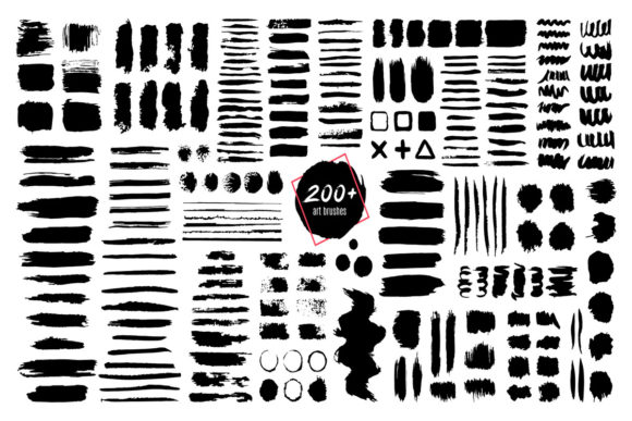 Ink Textured Brush Set: Elevating Digital Art with Authentic Grunge Strokes