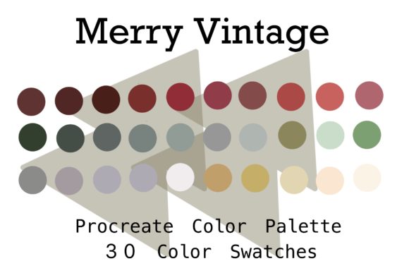 Strategic Color Selection with the Procreate Color Palette Merry Vintage