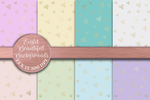 Strategic Visual Assets: Leveraging Pastel Colored Foil Flower Papers for Brand and Design Excellence
