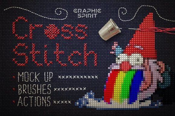 Transforming Digital Graphics with a Cross Stitch Photoshop Action