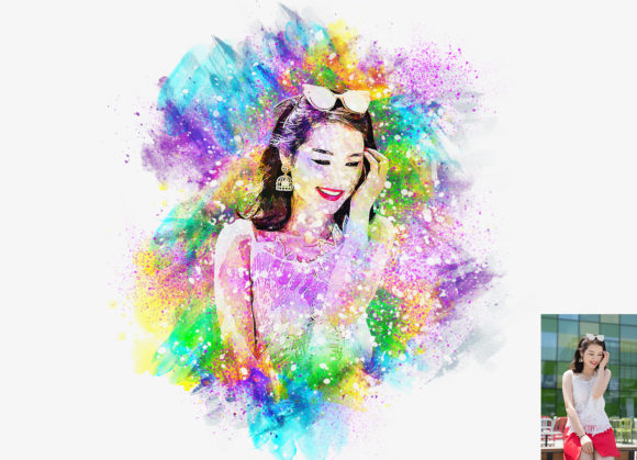 Transforming Ordinary Photos into Dynamic Splash Art with Photoshop Actions