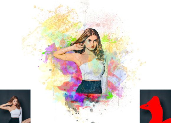 Transforming Photos with the Comic Watercolor Effect Photoshop Action