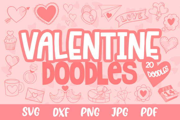 Valentine Doodles: Creative Design Assets
