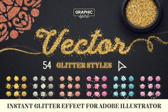 Vector Glitter for Adobe Illustrator: Elevate Your Designs with Instant Sparkle